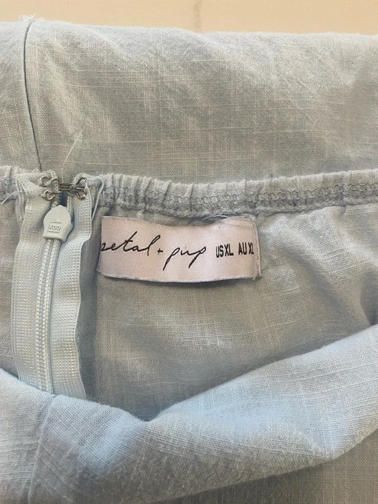 Petal & Pup Millie Halter Pale Blue Maxi Dress XL - Picture 9 of 10